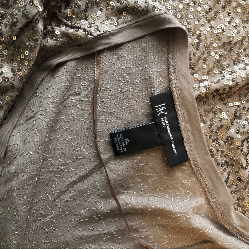 Inc Silver Sequence Top - image 4